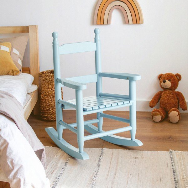 Plava dječja stolica od masivne topole – Premier Housewares-image-3