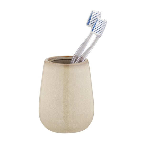 Bež keramička čaša za četkice za zube Sirmione – Wenko-image-1