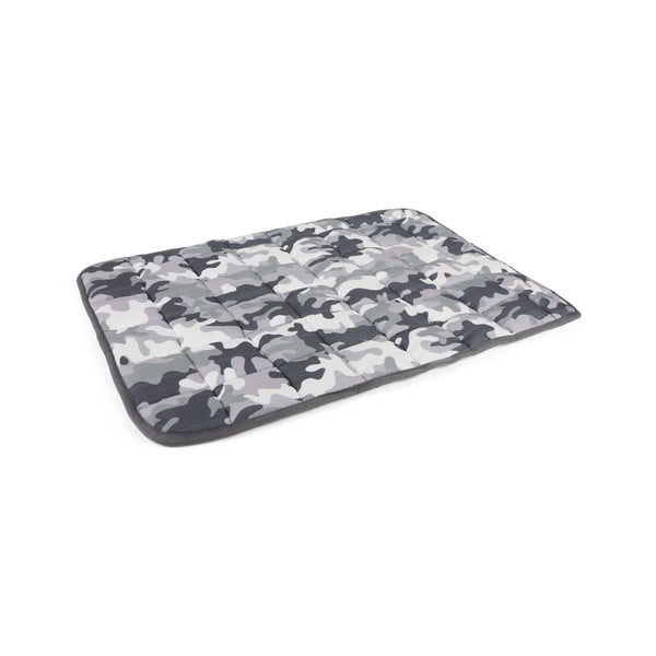 Sivi krevet za pse Petpetite Camouflage, 90 x 60 cm