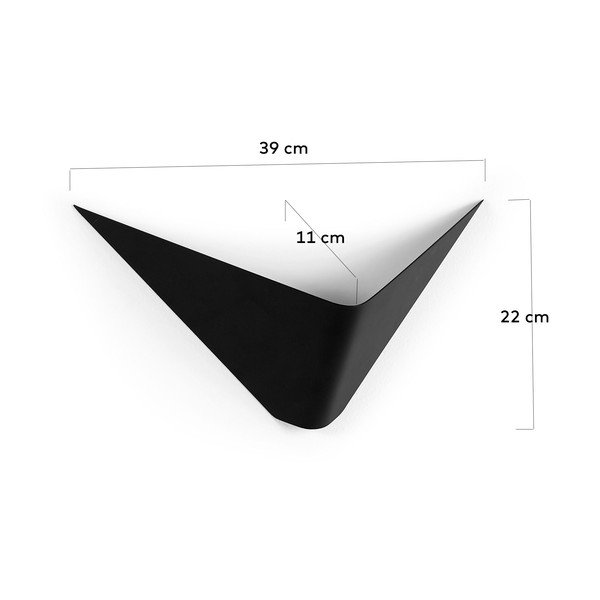 Crna metalna zidna lampa Ginebra - Kave Home-image-4