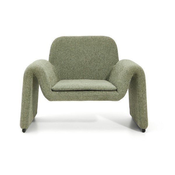 Zelena fotelja od šenila Melvia – Kave Home-image-2