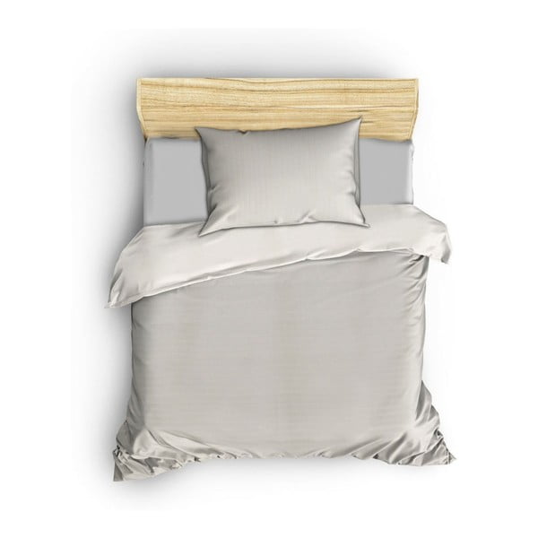 Krem posteljina za krevet za jednu osobu od pamučnog satena 140x200 cm Lilyum – Mijolnir-image-2