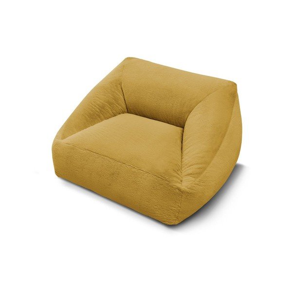 Žuta  vreća za sjedenje od umjetnog krzna Lilibet – Bobochic Paris-image-3