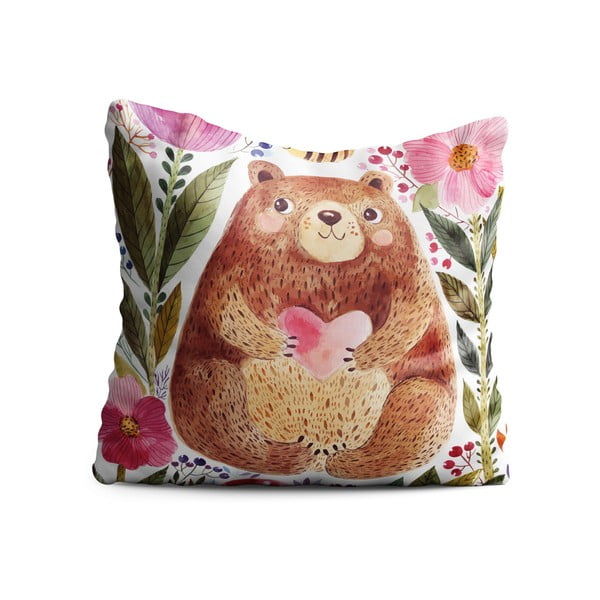 Dječji jastuk OYO Kids Bear With Heart, 40 x 40 cm