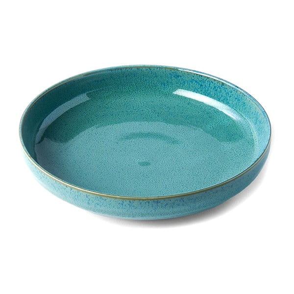 Tirkizni dubok keramički tanjur ø 20 cm Peacock – MIJ