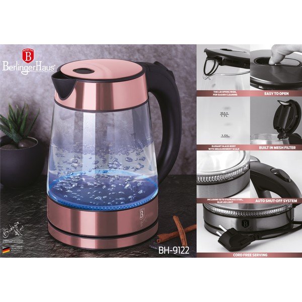 Roza kuhalo za vodu 1,7 l I-Rose Edition - BerlingerHaus-image-3