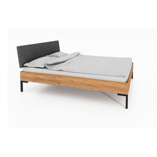 Bračni krevet od hrastovine s tapeciranim uzglavljem 180x200 cm Abises 1 - The Beds