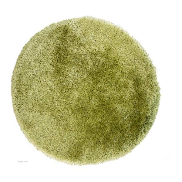 Okrugli zeleni tepih Flair Rugs Pearl, 150 cm
