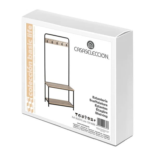 Crni/natur set za hodnik u dekoru hrasta – Casa Selección-image-3