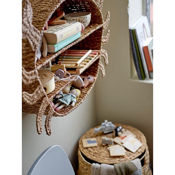 Dječja polica s više etaža od ratana Barney - Bloomingville Mini-image-2