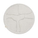 Svijetlo sivi vunen okrugao tepih ø 200 cm Morphic Organica – Agnella