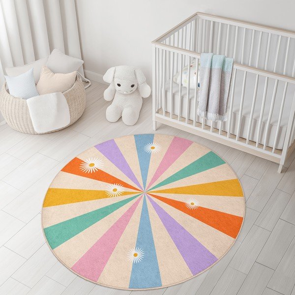 Periv dječji tepih ø150 cm Rainbow Daisy – Mila Home-image-4