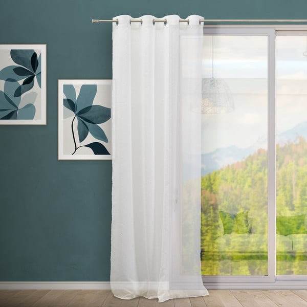 Bijela prozirna zavjesa 140x260 cm Lite – Casa Selección-image-1