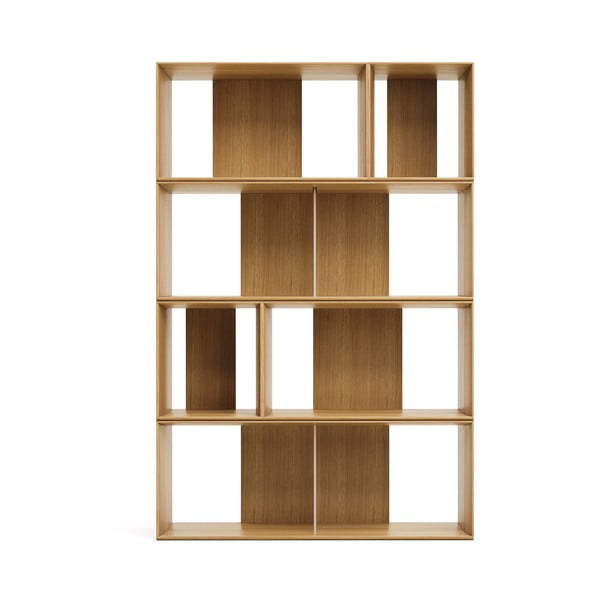 Modularni sustav polica 6 kom u dekoru hrasta u prirodnoj boji 101x152 cm Litto – Kave Home