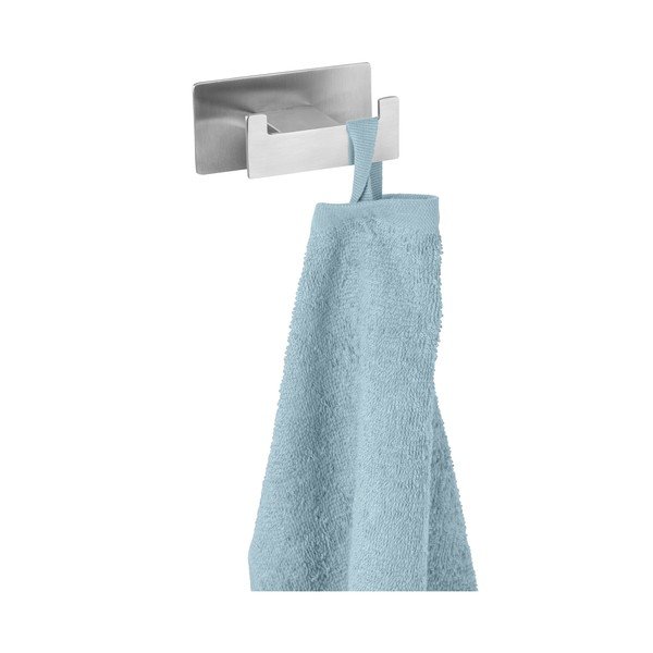 Kuka od nehrđajućeg čelika u mat srebrnoj boji s postavljanjem bez bušenja Genova – Wenko-image-2