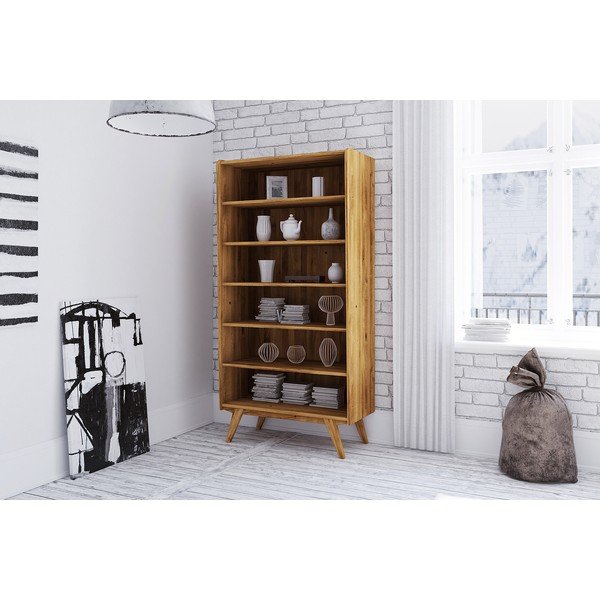 Hrastov ormar za knjige 100x200 cm Retro - The Beds-image-3