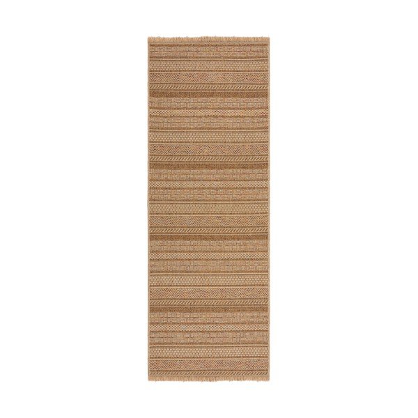 Vanjska staza u prirodnoj boji 80x230 cm Farah Stripe – Flair Rugs