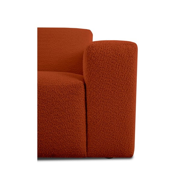 Ciglasta modularna sjedeća garnitura od bouclé tkanine (s desnim kutom) Roxy – Scandic-image-4