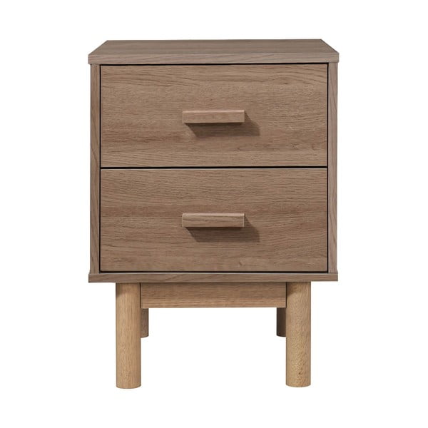 Noćni ormarić u dekoru hrasta u prirodnoj boji Melanie – Støraa