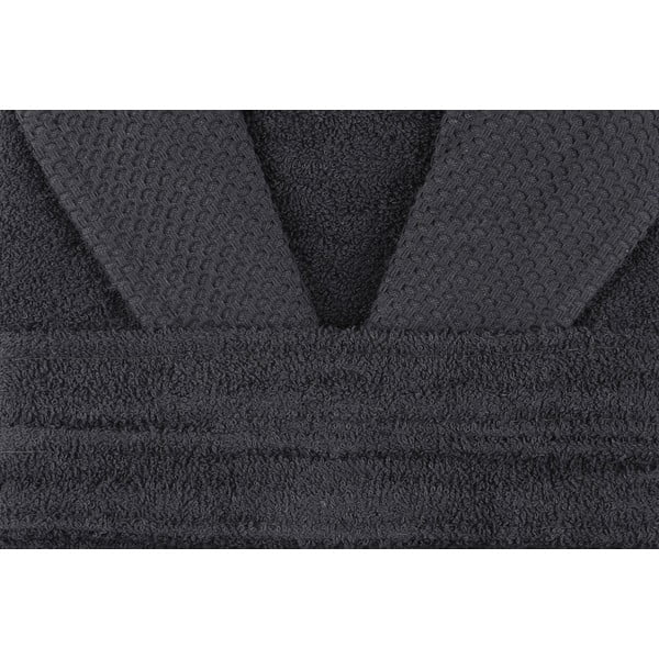 Antracitno sivi pamučni kućni ogrtač M Cappa – Foutastic-image-3