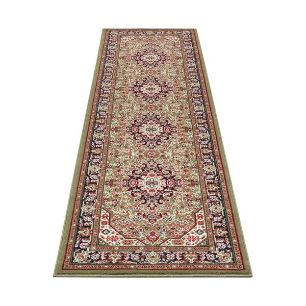 Zeleni tepih Nouristan Skazar Isfahan, 80 x 250 cm-image-2