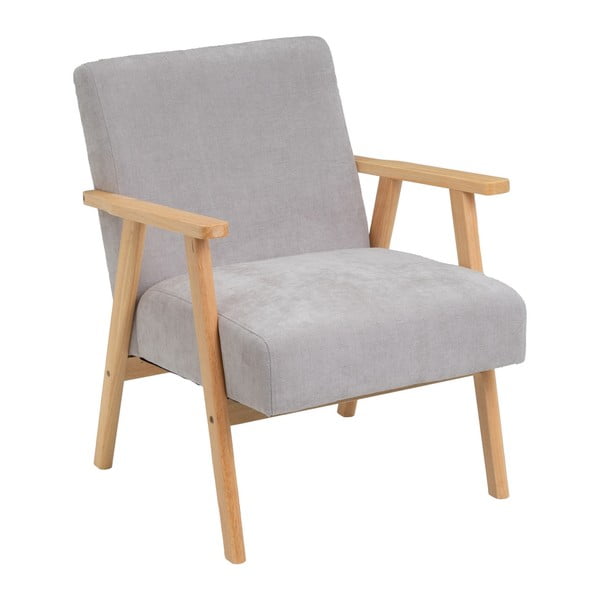 Siva fotelja od šenila Vintage – Casa Selección