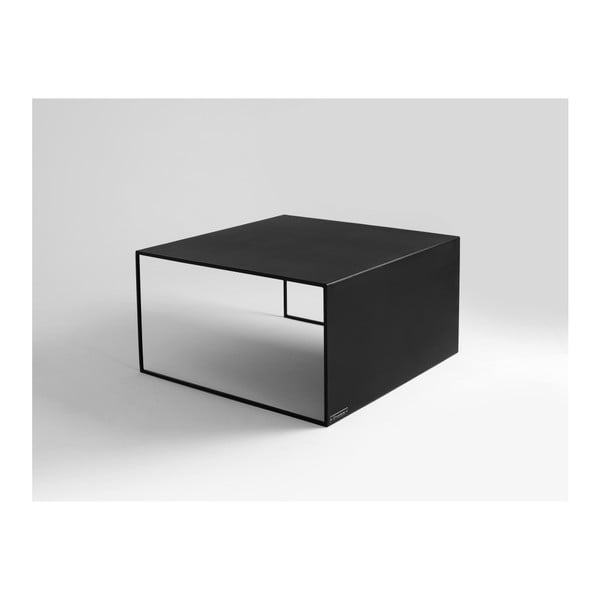Crni stolić za kavu Custom Form 2Wall, 80 x 80 cm