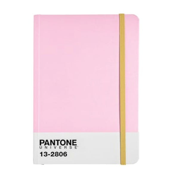 A4 bilježnica s gumicom u boji Pink Lady / Aspen Gold 13-2806