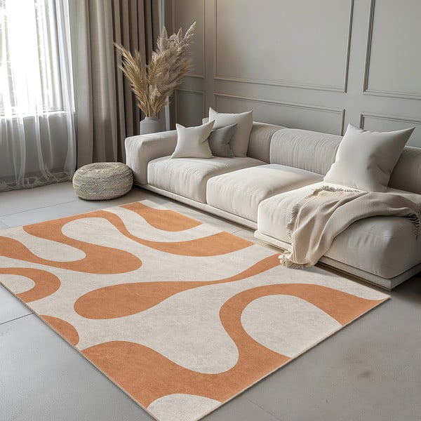 Narančasti periv tepih 80x150 cm Caramel Latte – Mila Home-image-1