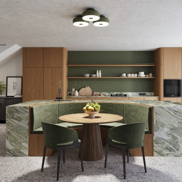 Zelena stropna svjetiljka Blacko – Sollux-image-2