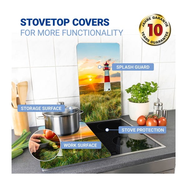 Poklopci za štednjak od kaljenog stakla u setu od 2 komada 52x30 cm Lighthouse - Maximex-image-3