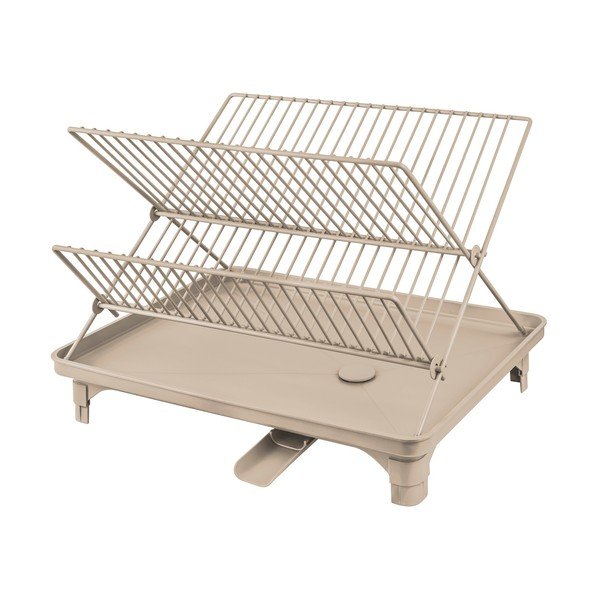 Bež dvoetažan ocjeđivač za posuđe 42x29 cm Dry-It – Mette Ditmer Denmark