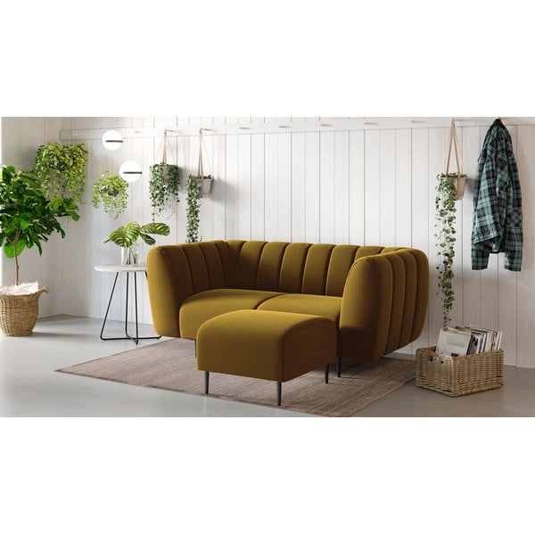 Žuti baršunasti tabure Ghado Shel-image-1