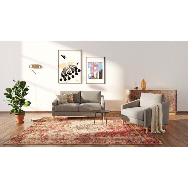 Bež baršunasti sofa 170 cm Karoto – Ame Yens-image-3