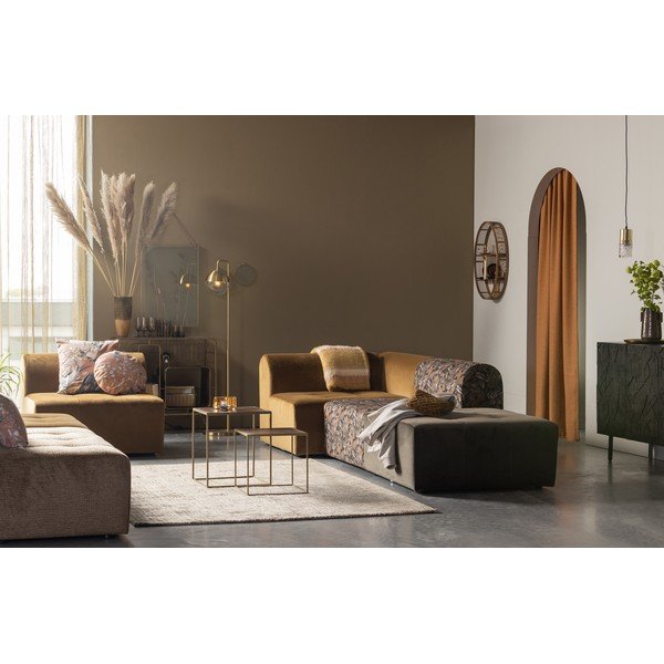 Metalna vitrina za vino u zlatnoj boji broj boca 6 kom, 87x80,5x33 cm Capo – WOOOD-image-1