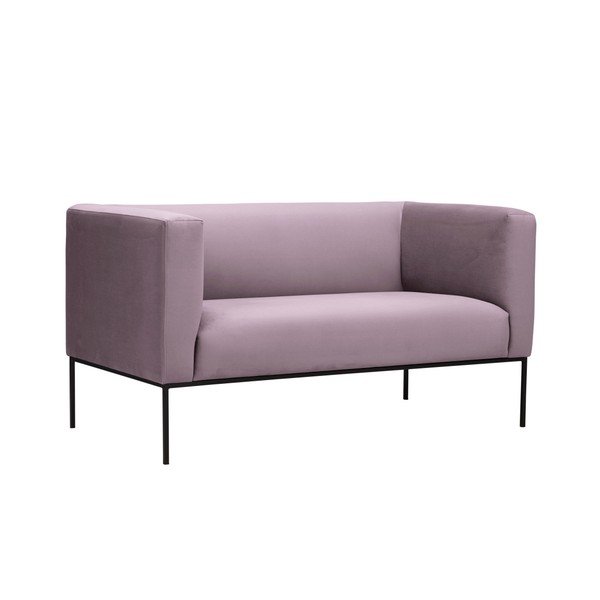 Prljavo roza baršunasta sofa Windsor & Co Sofas Neptune, 145 cm-image-2
