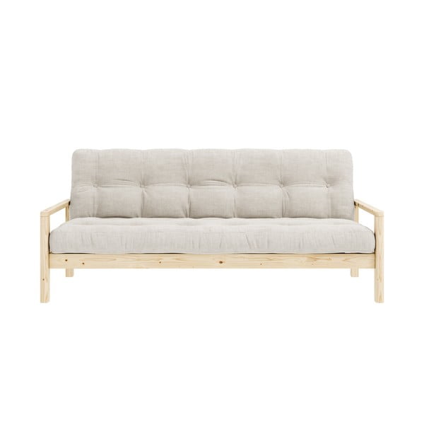Bijela sklopiva sofa 205 cm Knob – Karup Design