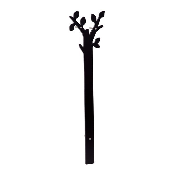Crna zidna vješalica Mauro Ferretti Marcos Nero, 30x120 cm