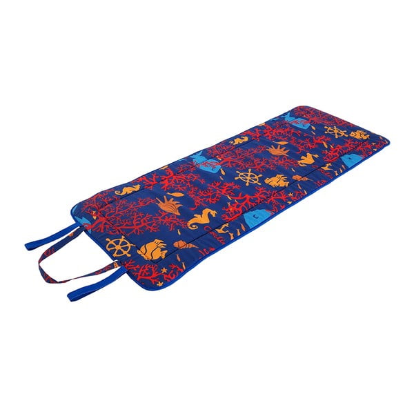 Crveni/plavi vrtni jastuk za sjedenje za ležaljku 52x148 cm   Seahorse – B.E.S.