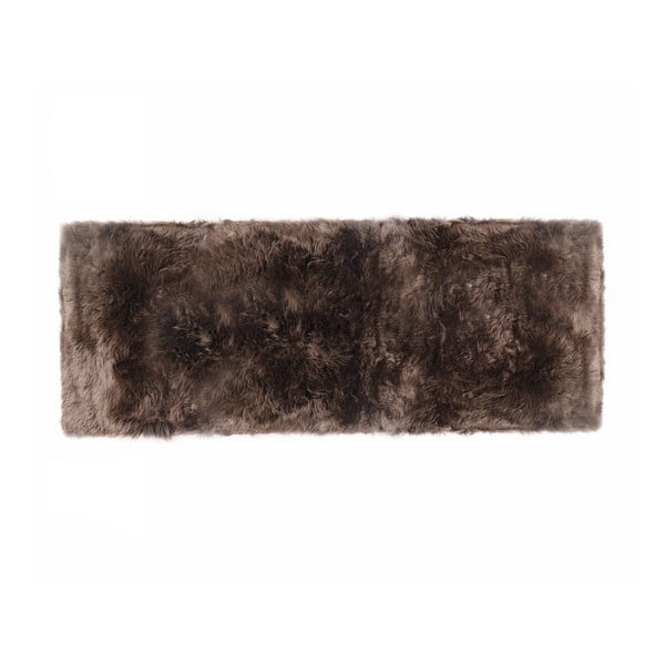 Smeđi tepih od vune Royal Dream Zealand Long, 70 x 190 cm