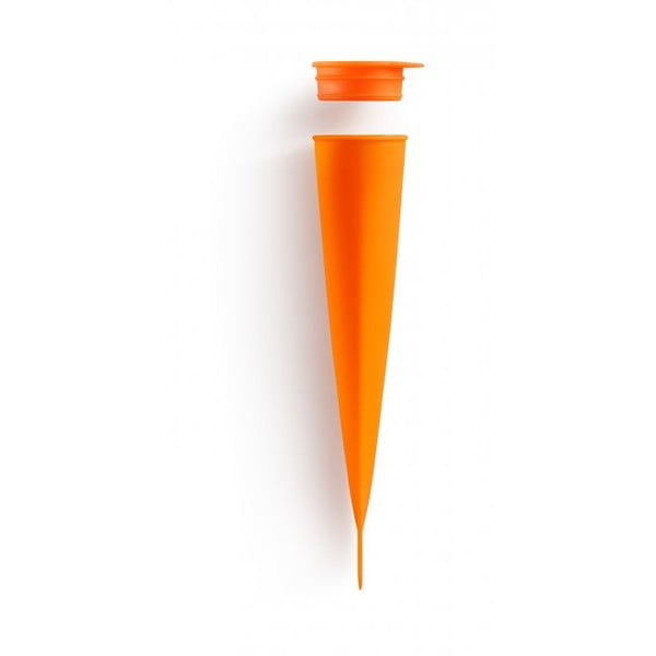 Narančasti silikonski kalup za sladoled na štapiću Lékué Pop