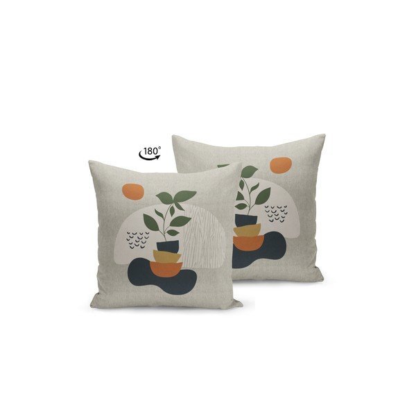 Jastuk s punjenjem Kate Louise Natural Plant, 43 x 43 cm-image-1