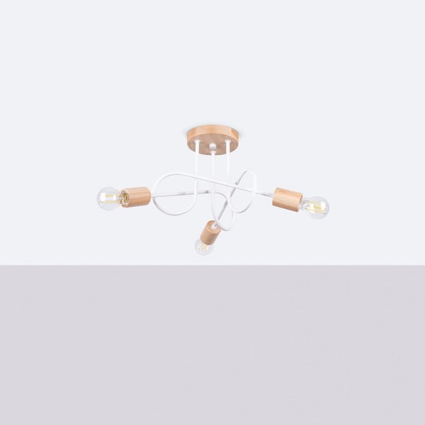 Stropna svjetiljka u prirodnoj boji 14x56 cm Tumber – Sollux-image-3