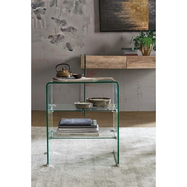 Stakleni pomoćni stol 40x50 cm Iride – Bizzotto-image-1