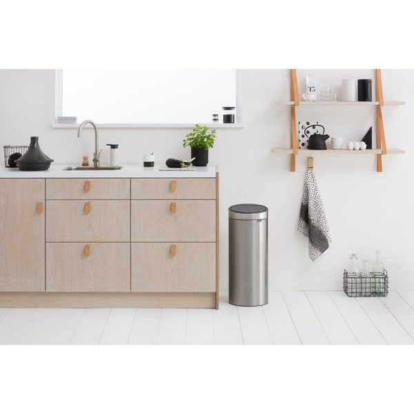Željezna kanta za smeće na dodir u mat srebrnoj boji 30 l Touch Bin – Brabantia-image-1