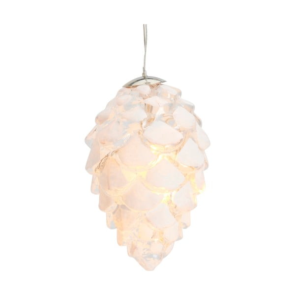 Bijeli viseći božićni svjetlosni ukras ø 5 cm Celina – Sirius