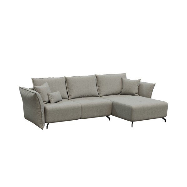 Svijetlo siva sofa na razvlačenje Deves Hermes John, desni kut-image-2