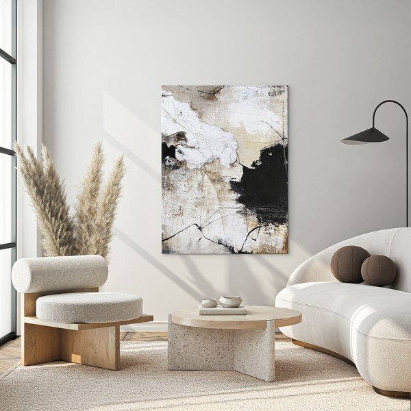 Tiskana/s ručno oslikanim elementima slika na platnu 90x118 cm Reform 1 – Malerifabrikken-image-1