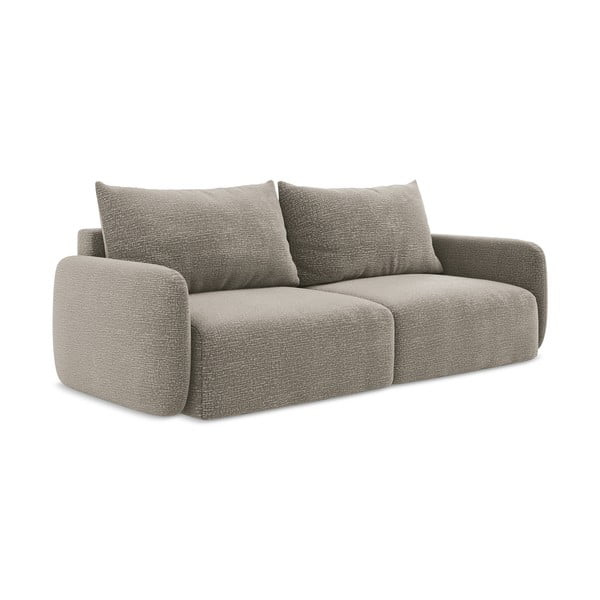 Bež sklopiva/s prostorom za odlaganje sofa 238 cm Kalena – Makamii-image-1