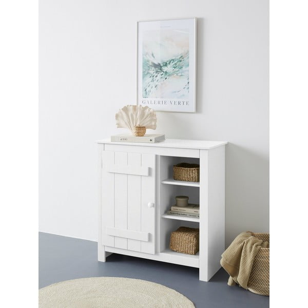 Bijeli ormarić od masivnog bora 90x90 cm Bertram – Støraa-image-1